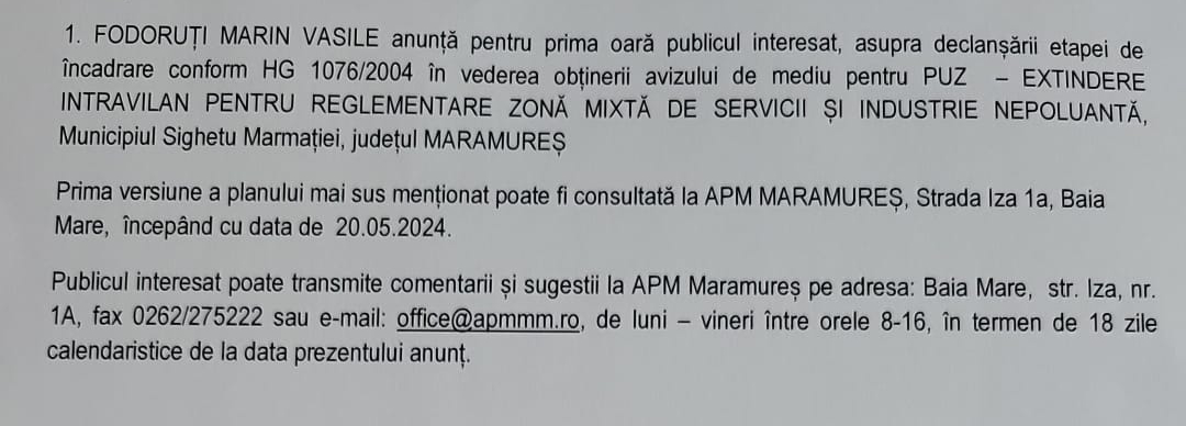 Anunț publicitar 27.05.2024