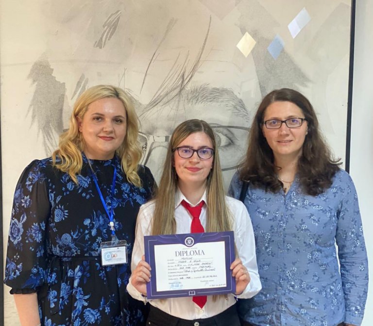 Eleva Giulia Marian de la Colegiul „Eminescu” a obținut mențiune la Olimpiada Interdisciplinară de Cultură și Spiritualitate Românească