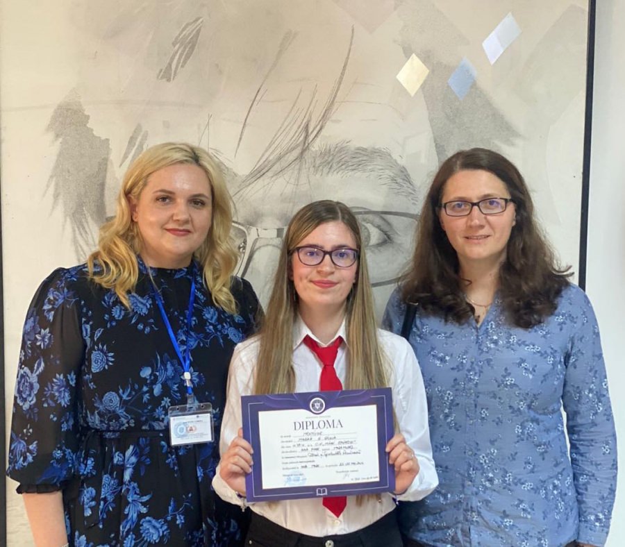 Eleva Giulia Marian de la Colegiul „Eminescu” a obținut mențiune la Olimpiada Interdisciplinară de Cultură și Spiritualitate Românească