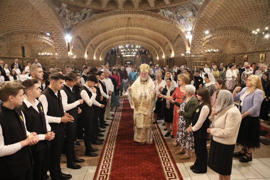 PS Părinte Iustin a slujit la Catedrala Episcopală în această duminică