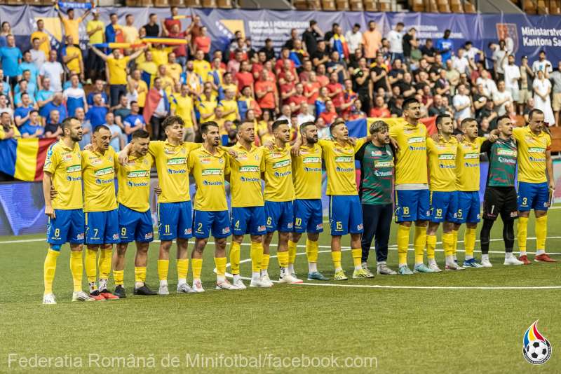 Naționala de minifotbal a României a câștigat argintul european