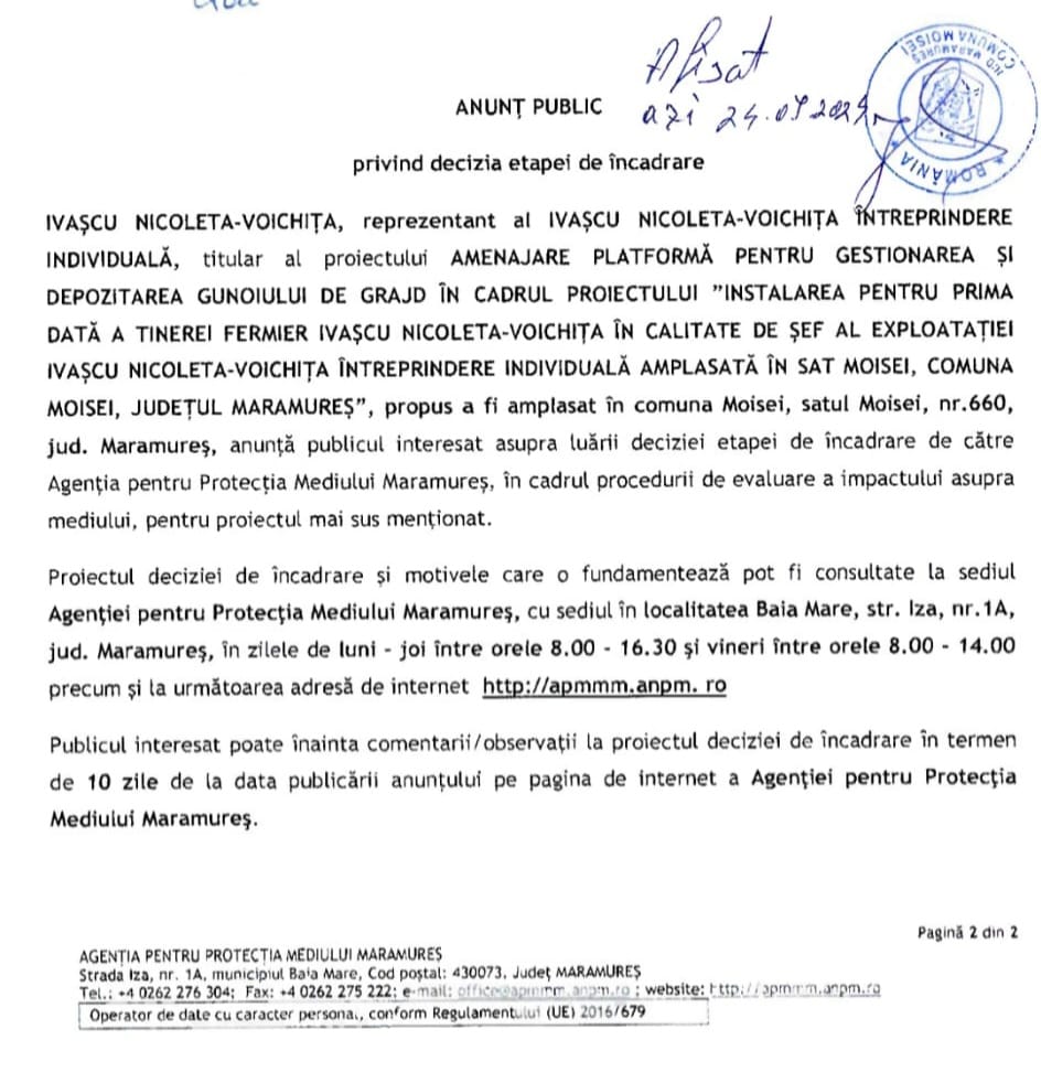 Anunț publicitar 24.07.2024