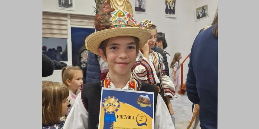 Băimăreanul Matei Nechita, premiul I la Festivalul concurs „Cântec de pe-al nostru plai”