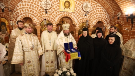 PS Părinte Timotei Sătmăreanul a slujit la Schitul din Baia Mare, cu ocazia serbării hramului mic al așezământului monahal