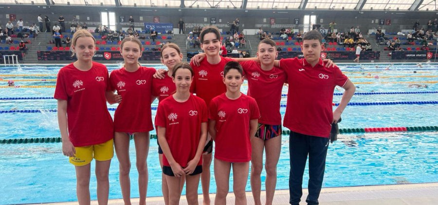 Înot: Opt medalii obținute de sportivii C.S.M. Baia Mare la Campionatul regional de cadeți 12-13 ani