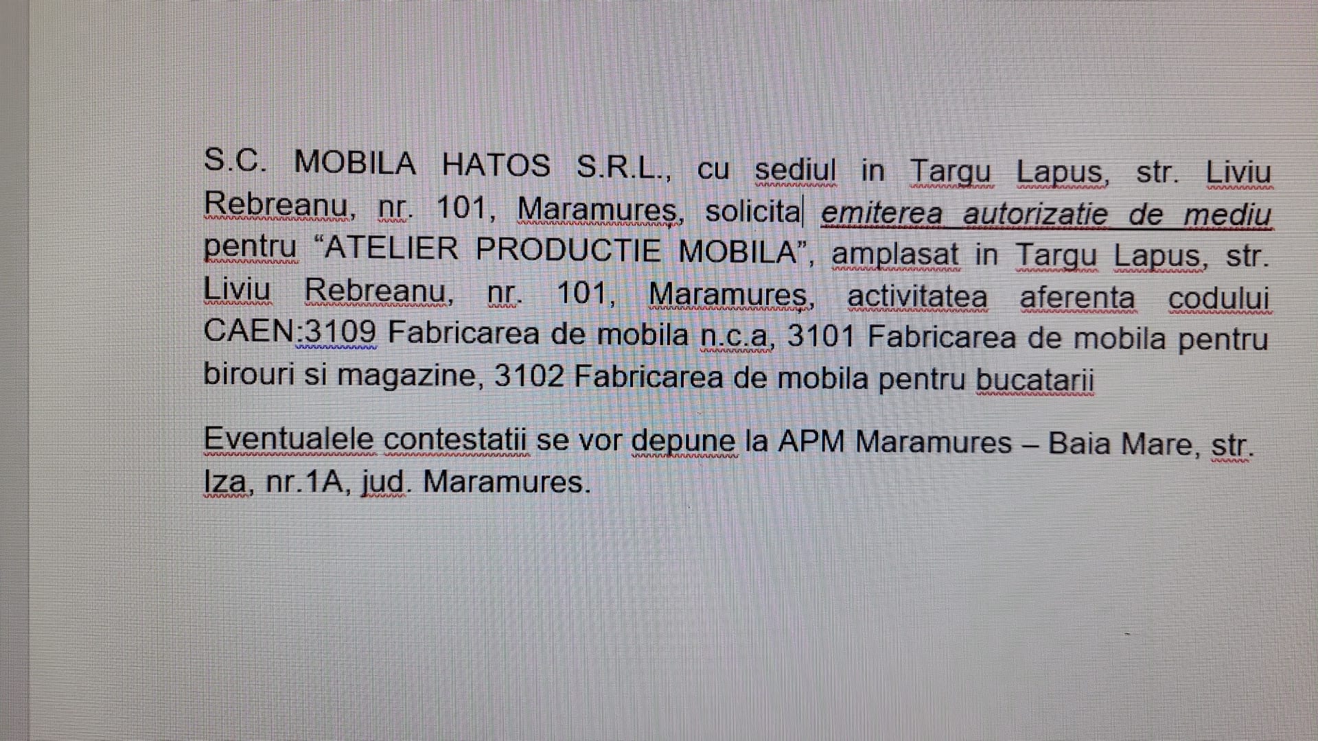 Anunț publicitar 19.03.2025