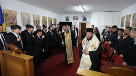 PS Timotei Sătmăreanul a binecuvântat cabinetul de Practică Liturgică din cadrul Domeniului de Teologie Ortodoxă „Justinian Arhiepiscopul” a CUNBM