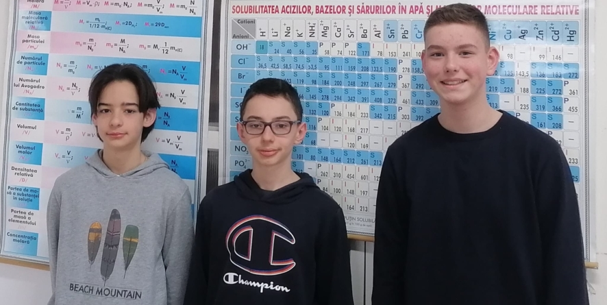 Trei elevi de la Liceul „Petru Rareș” Târgu Lăpuș s-au calificat la Concursul Național de Chimie „Lazăr Edeleanu”