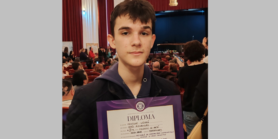 Alexandru Sabo de la Colegiul de Arte Baia Mare, premiat la Olimpiada Națională de Interpretare Instrumentală, Vocală și Studii Teoretice