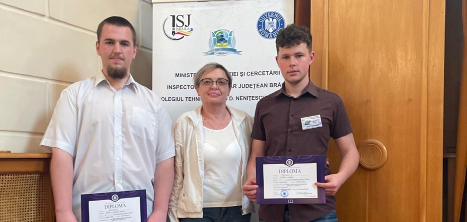 Premii obținute de elevii Liceului „Anghel Saligny” Baia Mare la Olimpiada din Aria Curriculară Tehnologii, etapa națională