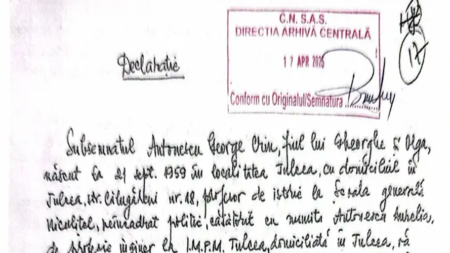 Avem documentul! Crin Antonescu clarifică trecutul publicând declarația dată Securității în 1988