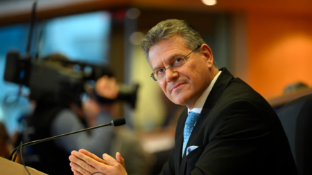 Comisarul european pentru comerț, Maros Sefcovic, în misiune de reconciliere cu Washingtonul