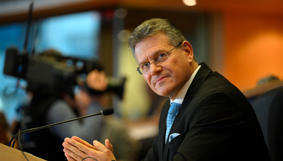 Comisarul european pentru comerț, Maros Sefcovic, în misiune de reconciliere cu Washingtonul