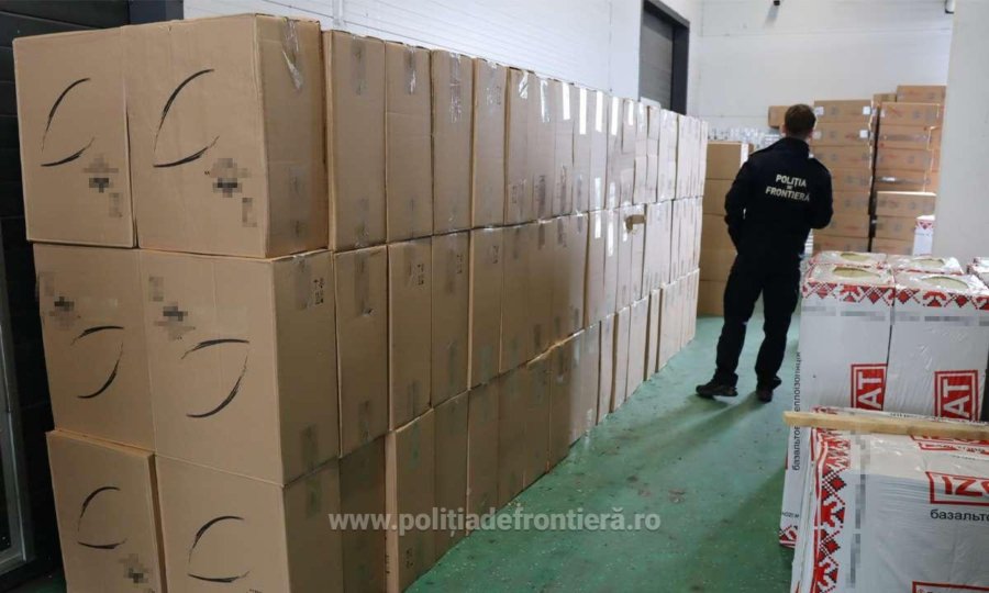 Captură impresionantă de țigări de contrabandă, în valoare de peste jumătate de milion de euro