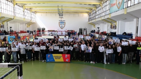 Lecție cu polițiști la Cupa României la box de la Sighet