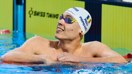 David Popovici, cel mai rapid înotător din istorie la trei probe. ”De asta sunt tare mândru”, a mărturisit sportivul