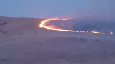 Incendiu de amploare în Maramureș. 200 de hectare de vegetație uscată au fost afectate | Video