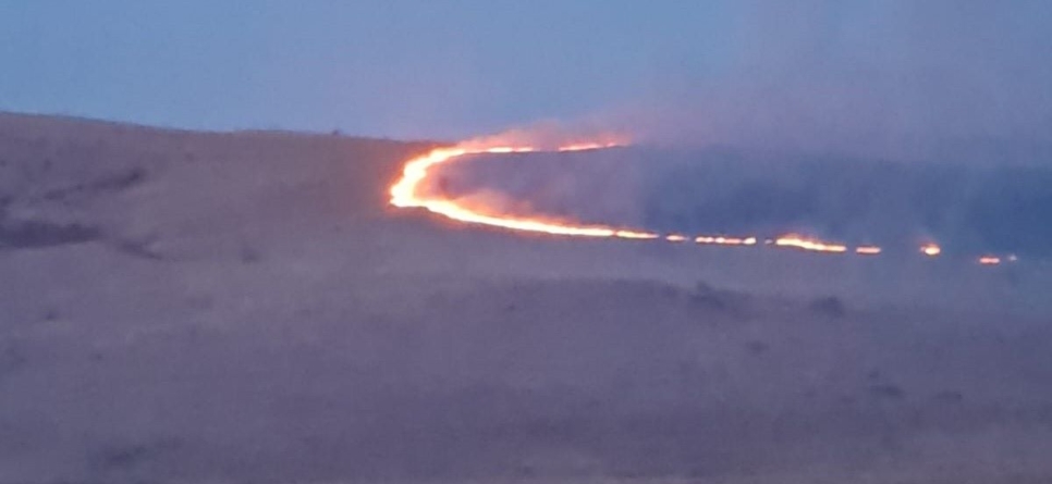 Incendiu de amploare în Maramureș. 200 de hectare de vegetație uscată au fost afectate | Video