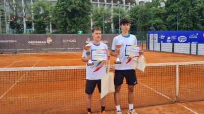 Rezultat excelent: Tenismenul Șerban Rus-Apan de la Clubul Sportiv „Orizont” Baia Mare, campion național U16 dublu băieți