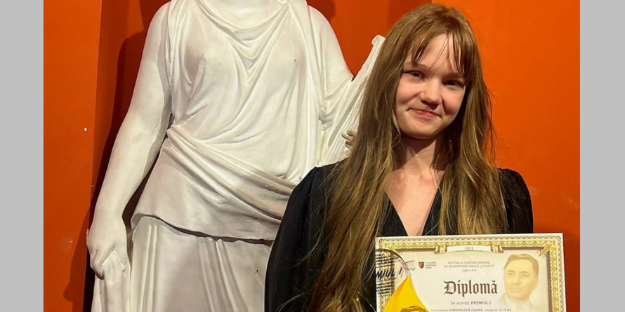 Talentata Ariana Arieșan a obținut Premiul I la Festivalul Național Concurs de Interpretare Vocală „Ilie Micu” din Sibiu