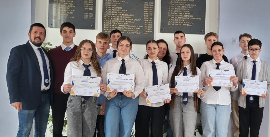 Noi premii deosebite obținute de elevii Colegiului „Dragoș Vodă” din Sighetu Marmației la competițiile școlare