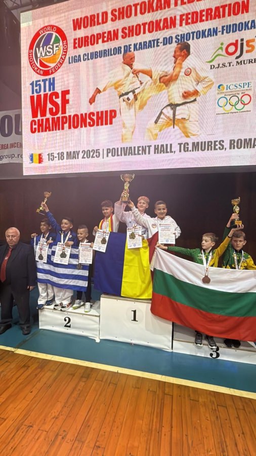 Noi rezultate deosebite obținute de karatiștii din Fărcașa la Campionatul European de Karate-Do Shotokan
