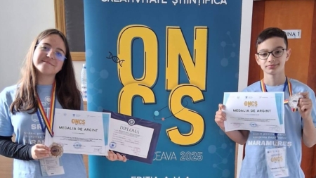 Argint obținut de doi maramureșeni la Olimpiada Națională de Creativitate Științifică pentru elevi (ONCS)