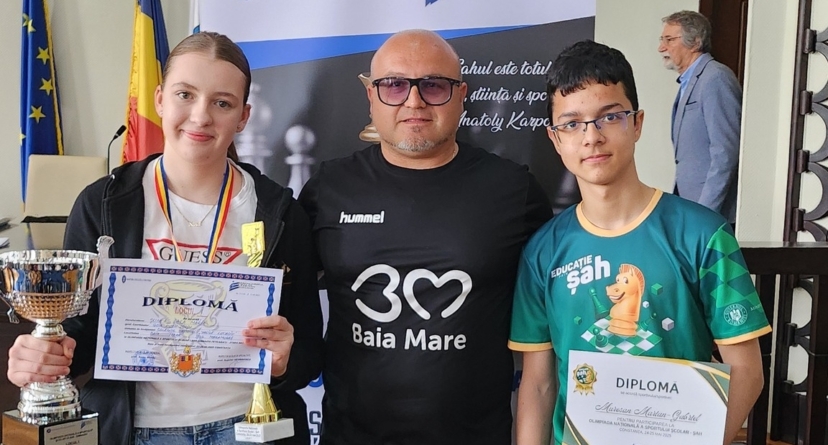 Sara Șunea a obținut aur la Olimpiada Națională a Sportului Școlar – șah gimnaziu