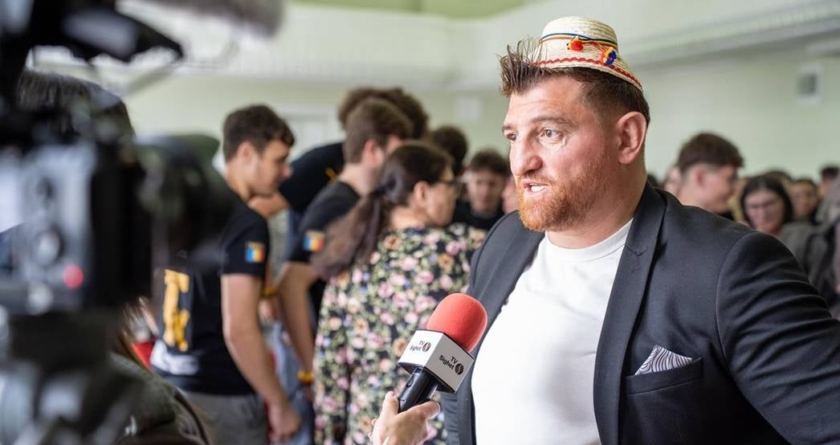 Cătălin Moroșanu, lecție de viață pentru elevii din Maramureș