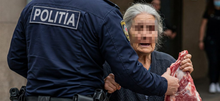 Trei ani de închisoare pentru o pungă cu carne