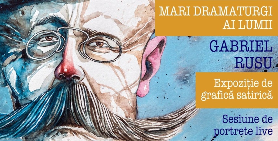 ”Mari dramaturgi ai lumii” – expoziție de grafică satirică în Baia Mare