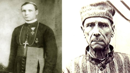 Mărturia audio-vizuală a Cardinalului Hossu, transmisă în fosta închisoare de la Sighet unde a fost întemnițat între 1950 și 1955