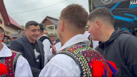 George Simion, la Tânjaua Hotenarilor din Maramureș