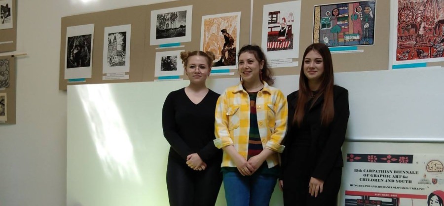 Două eleve de la Arte Plastice din cadrul Școlii Populare de Artă Baia Mare, premiate la Bienala Carpatică de Grafică pentru Copii și Tineret