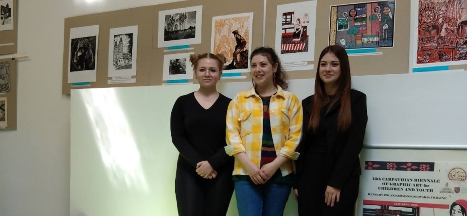 Două eleve de la Arte Plastice din cadrul Școlii Populare de Artă Baia Mare, premiate la Bienala Carpatică de Grafică pentru Copii și Tineret