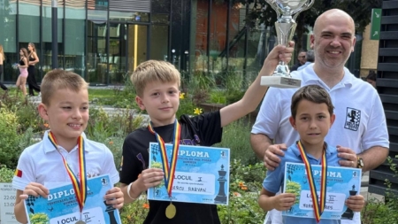 Rezultate foarte bune obținute de Academia de Șah Maramureș la Festivalul Pegas – Summer din Cluj