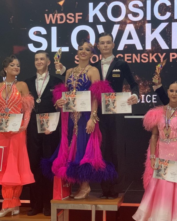 Galactic Dance Baia Mare, rezultate deosebite la competiția internațională de dans sportiv Kosice Open