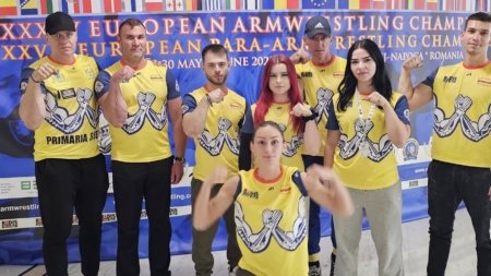 Șase medalii pentru sportivii de la Unirea Șișești la Campionatul European de Skandenberg