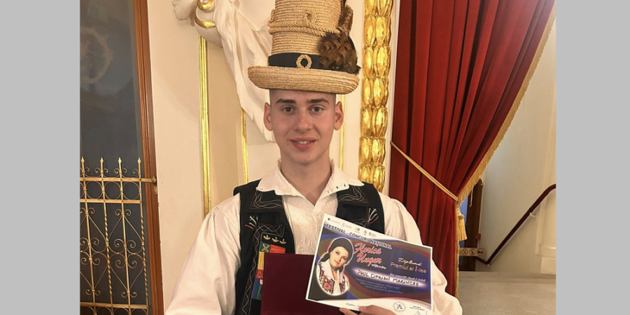 De ziua sa, Paul Marincaș aduce în Maramureș premiul I al Festivalului-Concurs Național „Florica Ungur”
