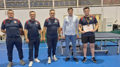 Pompier maramureșean, pe podium la Cupa ASPR la tenis de masă