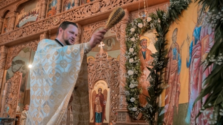 A fost hramul Parohiei Ortodoxe „Sfinții Apostoli Petru și Pavel” Săcălășeni