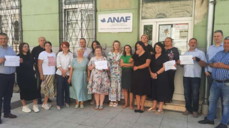 Protest spontan la ANAF Sighetu Marmației
