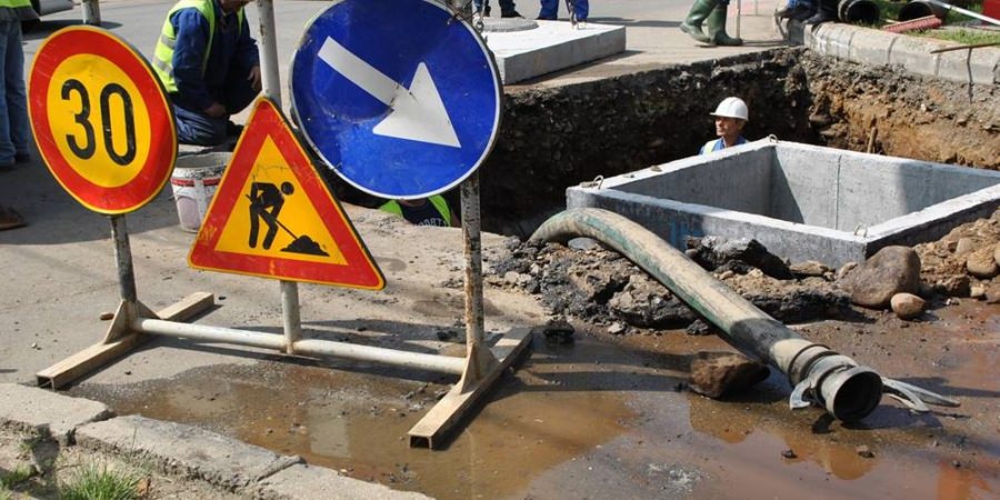 Baia Mare – Avarie majoră la o conductă de apă potabilă
