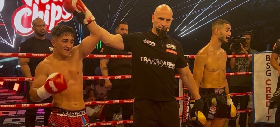 Laurențiu Fatiol a reușit o victorie senzațională în cea mai mare promoție de kickboxing din România – Dynamite Fighting Show