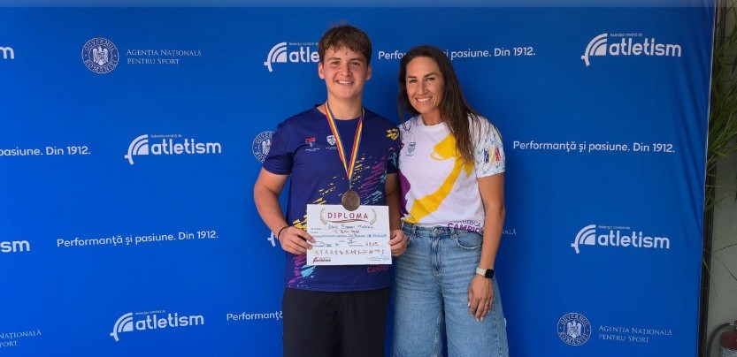 Bronz pentru David Marian, de la Fabrica de Campioni, la Campionatul Național de atletism U16