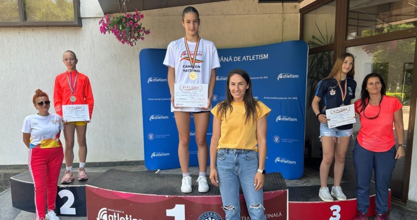 Un titlu național plus alte două medalii pentru atletele Fabricii de Campioni