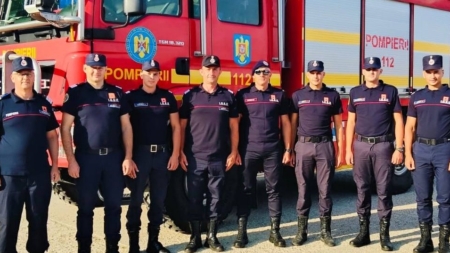 Pompieri maramureșeni în Franța, într-un program de specializare privind incendiile forestiere