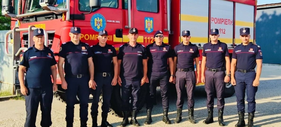 Pompieri maramureșeni în Franța, într-un program de specializare privind incendiile forestiere