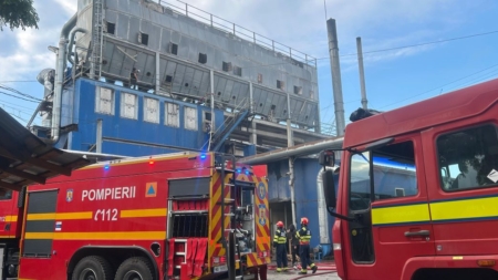 Incendiu la o fabrică din Sighet