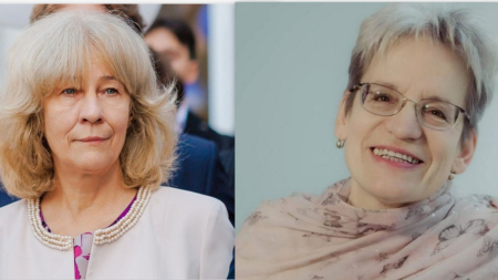 Momente emoționante la „Lucaciu”: Două cadre didactice de excepție și-au luat rămas-bun de la catedră